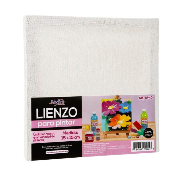 Art.8940 Lienzo Para Pintar 15x15x2cm 1pz