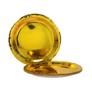Art.8989 Plato Metalizado 17.5cm 10pz