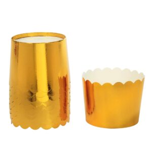 Art.9036 Vaso Metalizado Liso 5.3x7cm 10pz