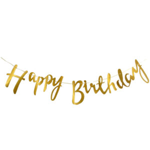 Art.9110 Guía Metálica Happy Birthday 19cm 5m 1pz