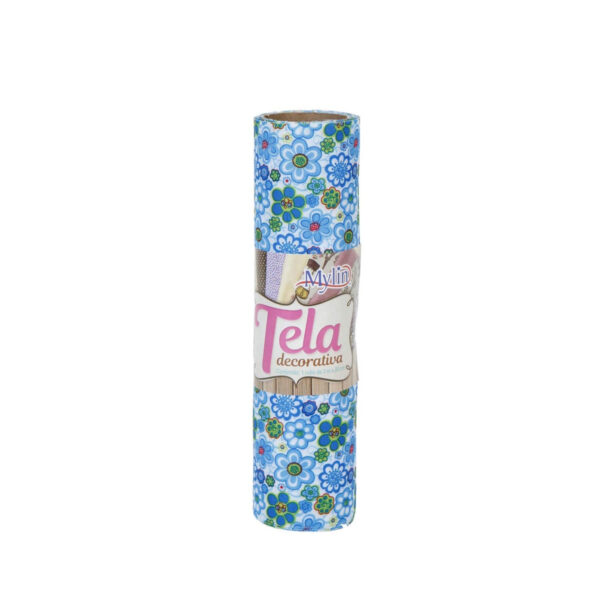 Art.9137 Rollo Tela Poliéster De Flores 20cm 3m