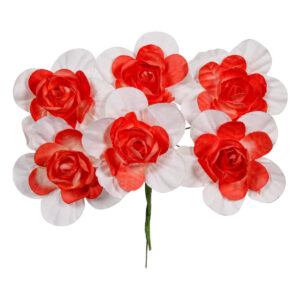 Art.9368 Ramito Grande De Papel X6 Flores 12cm 1pz