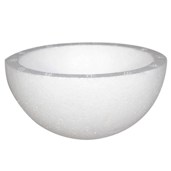 Art.9386 Media Bola Hueca Unicel 12x6cm 1pz