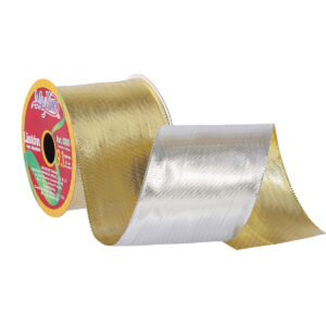 Art.9390 Listón Metálico Doble Cara 6.4cm 9.1m 1pz