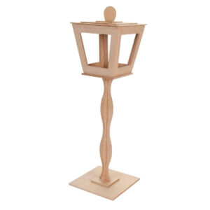 Art.9557 Farol Con Base Cuadrada 45.2x15x15cm 1pz