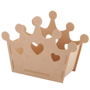 Art.9558 Corona Dulcero Madera 19.5x25.8x11.5cm 1pz