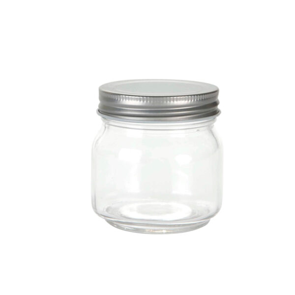 Art.9581 Frasco Cristal Con Tapa Aprox 220ml 8x7.8cm 1pz