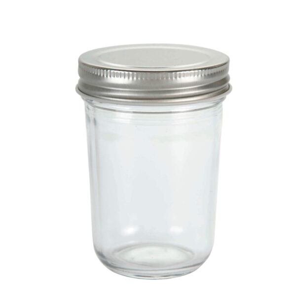 Art.9583 Frasco Cristal Con Tapa Aprox 200ml 10.2x7cm 1pz