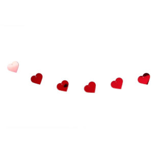 Art.9648 Guía Corazón Lentejuela x13 2m 1pz