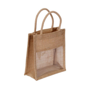 Art.966 Bolsa De Yute Ventana 19x18x8xcm (Aprox) 1pz