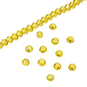 Art.9746 Rondel Cristal Color Lustre 4X6mm Hilo 31cm (aprox 73pz)