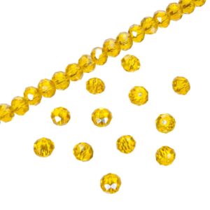 Art.9752 Rondel Cristal Color Lustre 6X8mm Hilo 31cm (aprox 52pz)