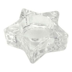 Art.9785 Adorno De Cristal En Forma De Estrella 2.5x7.5cm 1pz