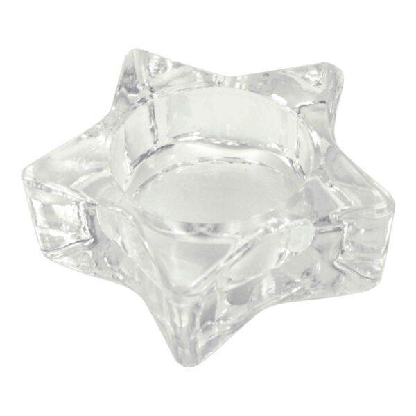 Art.9785 Adorno De Cristal En Forma De Estrella 2.5x7.5cm 1pz