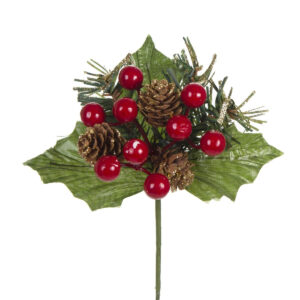 Art.9856 Pick/Piñas/Cerezas/Pino Diamantado 16cm 1pz