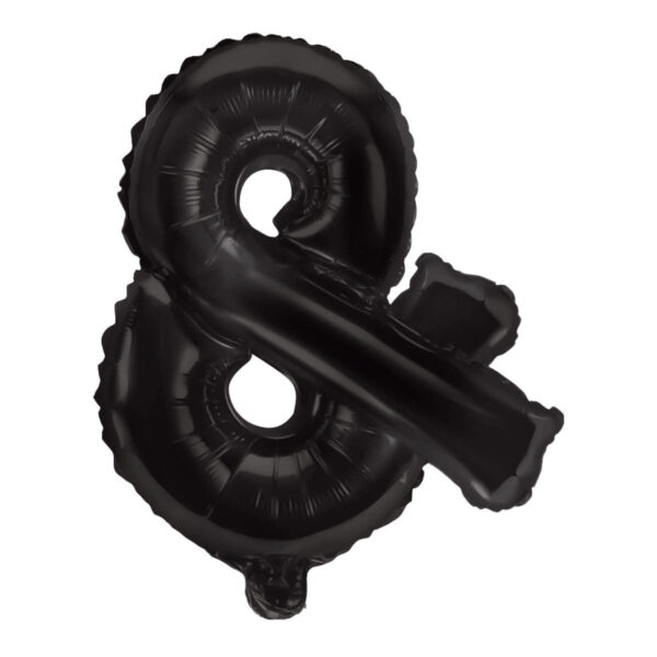 Art.9918 Globo Letra Negro 40.6cm 1pz