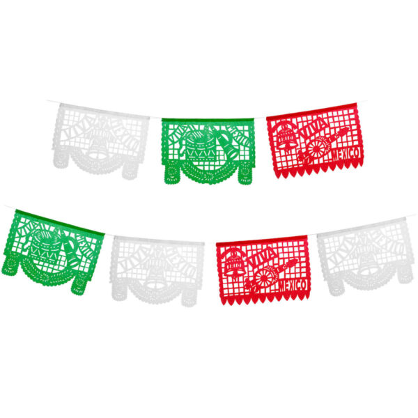 Art.9948 Guía Tricolor Papel Picado 4m 1pz