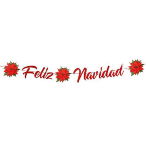 Art.9981 Guía Feliz Navidad 17.5cm (Aprox) 1.50m 1pz