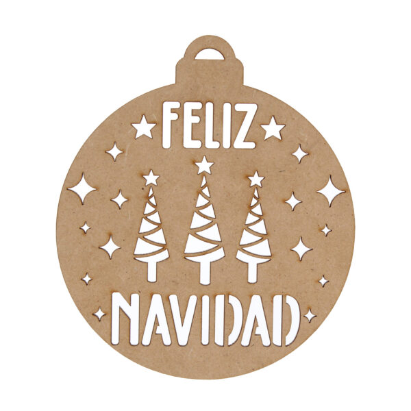 Art.10770 Esfera Navidad Calada 14x12cm 1pz