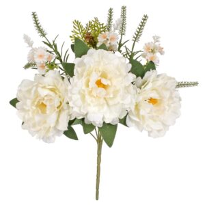 Art.11084 Ramo Peonia Con Jacinto x7 35cm (Aprox) 1pz