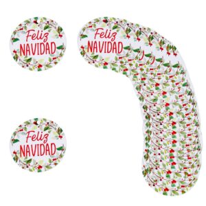 Art.5814 Tarjeta Navidad Redonda 5x5cm 20pz