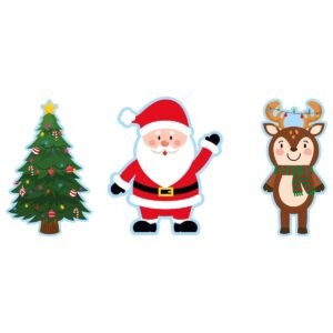 Art.5844 Adorno Personajes Navideños 40x28cm (Aprox) 3pz