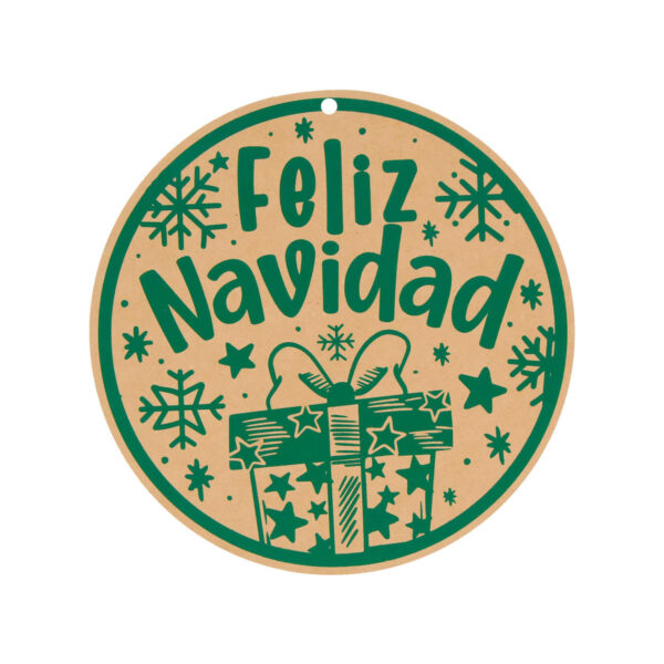 Art.7556 Esfera Navideña Color 25x25cm 1pz