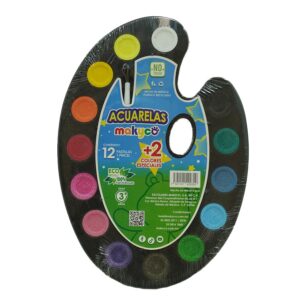 ACUARELA C/12 ESTUCHE MAKYCO