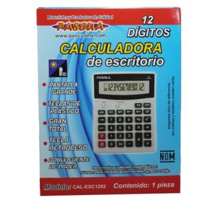 CALCULADORA ESCRITORIO 12 DIG CAL-ESC1202  PASCUA