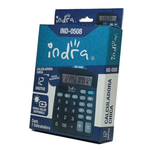 CALCULADORA INDRA IND-0508 ESCRITORIO CHICA - Imagen 2