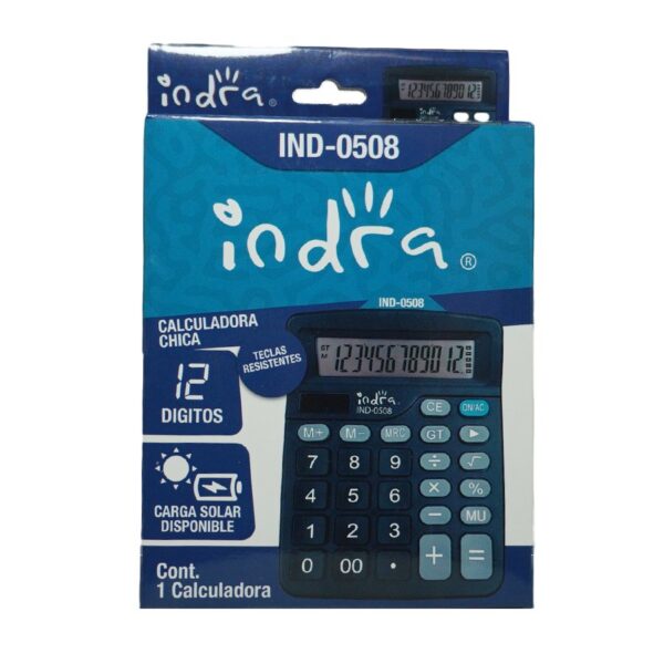 CALCULADORA INDRA IND-0508 ESCRITORIO CHICA