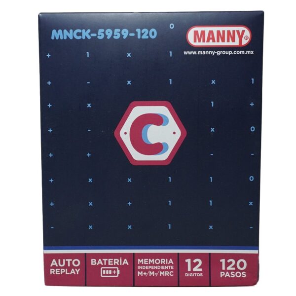 CALCULADORA MANNY MNCK-5959-120 12 DIGITOS - Imagen 2