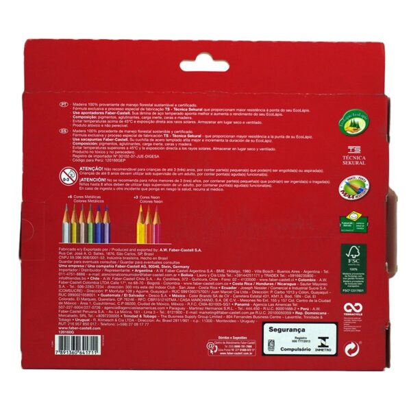 COLOR HEXAGONAL FABER CASTELL C/60 - Imagen 2