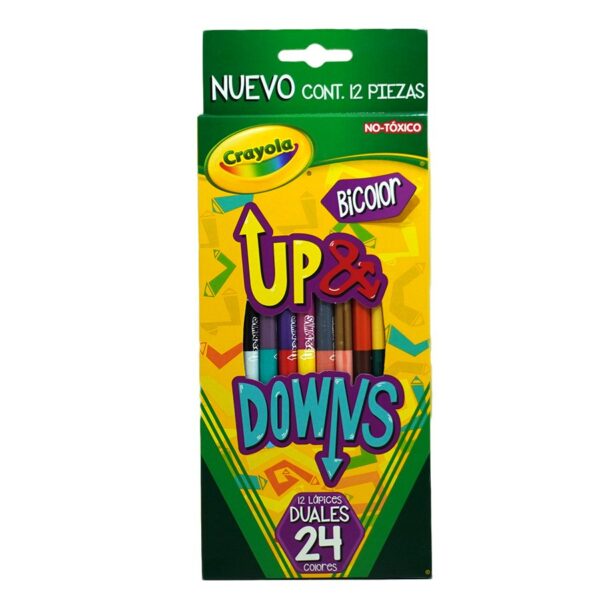 COLOR LARGO CRAYOLA C/12 DOBLES DOWNS 1786