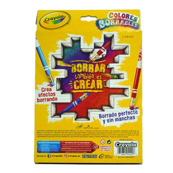 COLOR LARGO CRAYOLA C/20 BORRABLES 4420 - Imagen 2