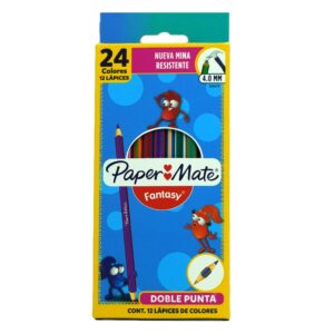 COLOR LARGO FANTASY REDONDO C/12 DOBLES  PAPER MATE
