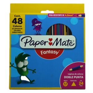 COLOR LARGO FANTASY TRIANGULAR C/24 DOBLE  PAPER MATE