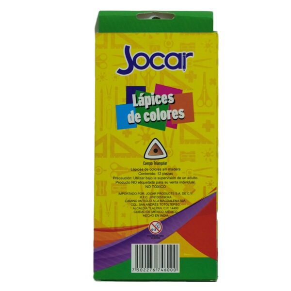 COLOR LARGO JOCAR TRIANGULAR C/12 CPLN - Imagen 2
