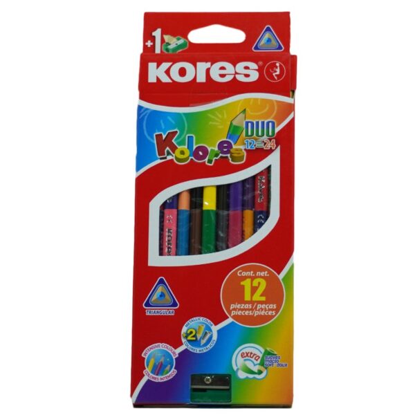 COLOR LARGO KORES TRIANGULAR DOBLE C/12       93212