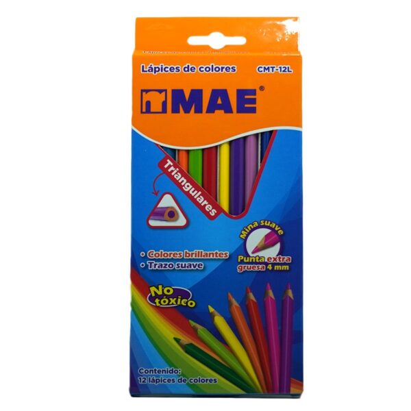 COLOR LARGO MAE TRIANGULAR C/12 CMT-12L