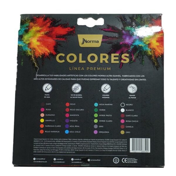 COLOR LARGO NORMA PREMIUM C/24 REDONDO - Imagen 2
