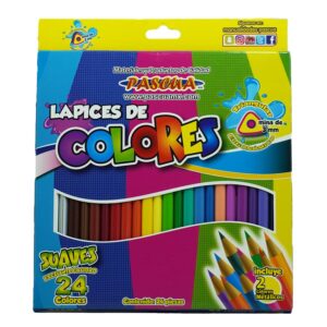 COLOR LARGO PASCUA TRIANGULAR C/24 MINA 3MM  LAM-COL24