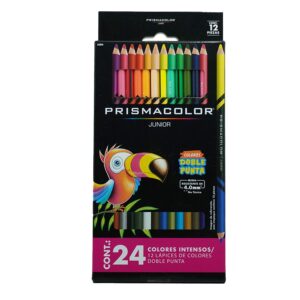 COLOR PRISMACOLOR DOBLE JUNIOR C/12= 24  BEROL