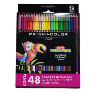 COLOR PRISMACOLOR DOBLE JUNIOR C/24= 48  BEROL