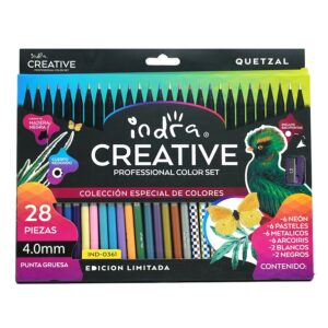 COLOR PROFESIONAL QUETZAL 4.0 MM  C/28 INDRA