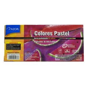 COLORES PASTEL AL ACEITE C/12 AZOR