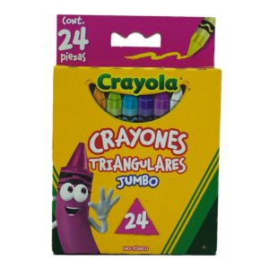 CRAYON CRAYOLA TRIANGULAR JUMBO C/24 MOD.  3249