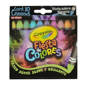 CRAYON FIESTA DE COLORES C/10 CRAYOLA