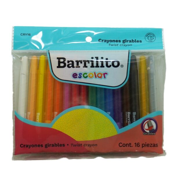 CRAYON GIRATORIO C/16 BARRILITO CRY16