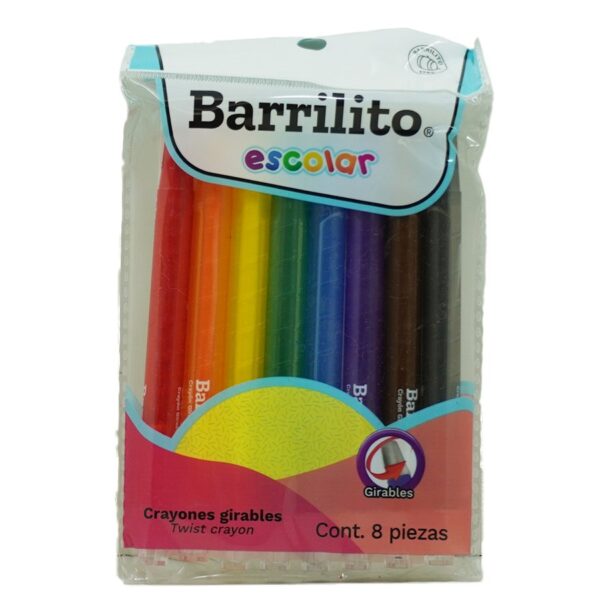 CRAYON GIRATORIO C/8 BARRILITO CRY8